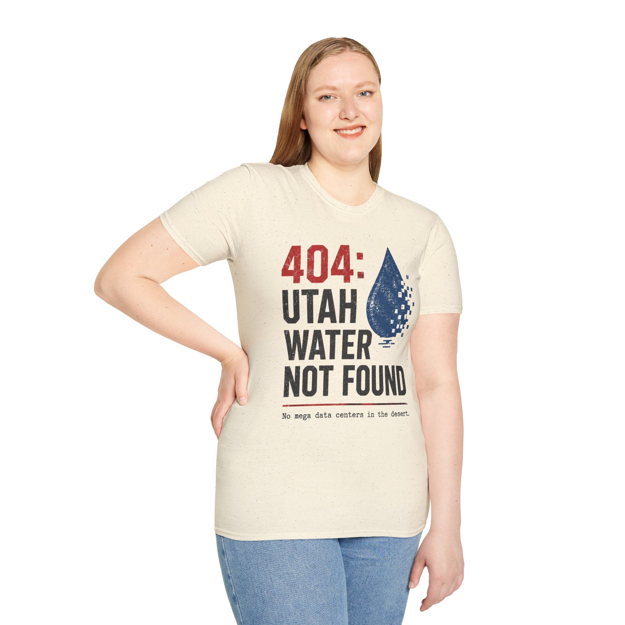 Utah Water Not Found T-Shirt — 404 Drought Awareness Tee