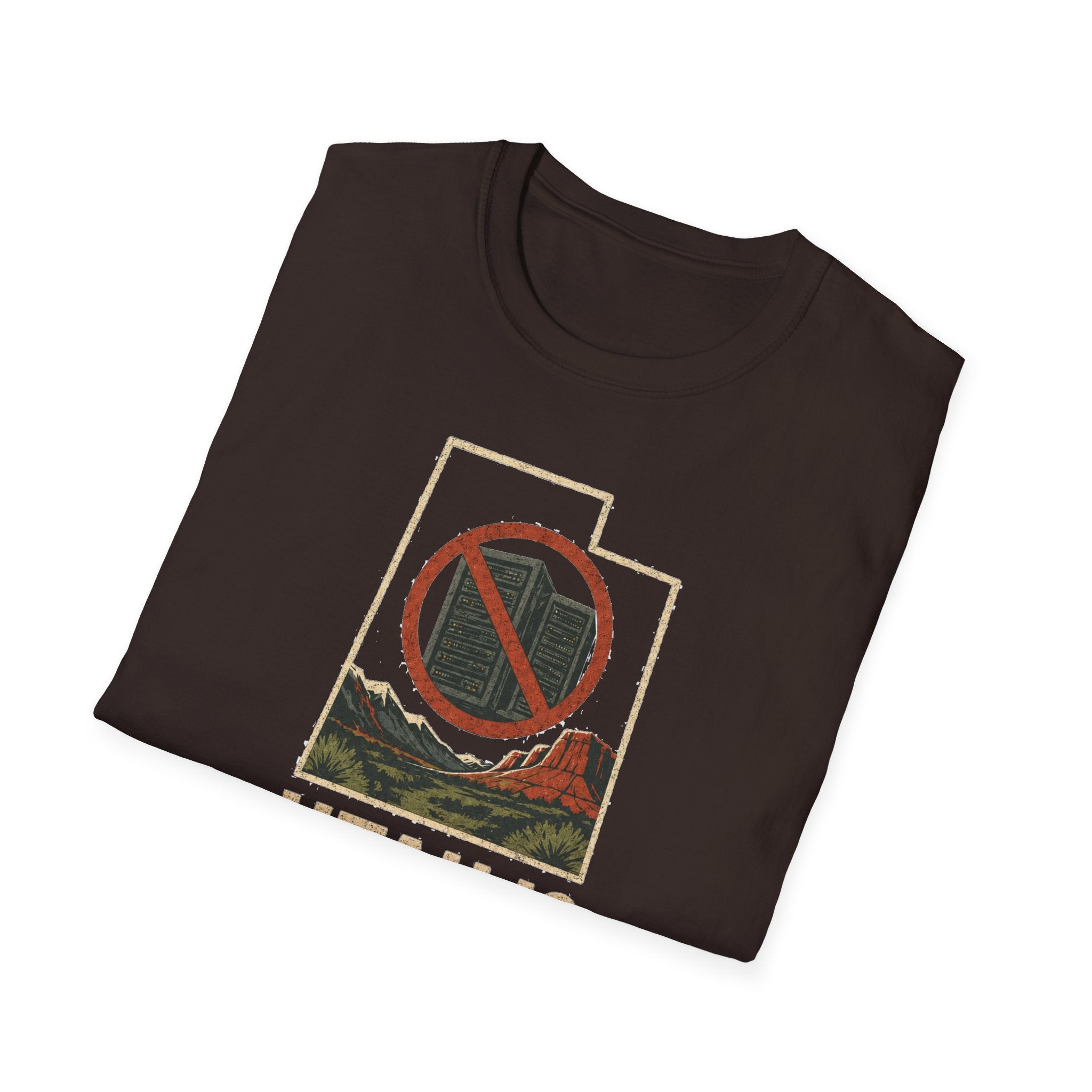 Utah Is Not a Server Farm T-Shirt — Protect Our Land & Water Retro Protest Tee