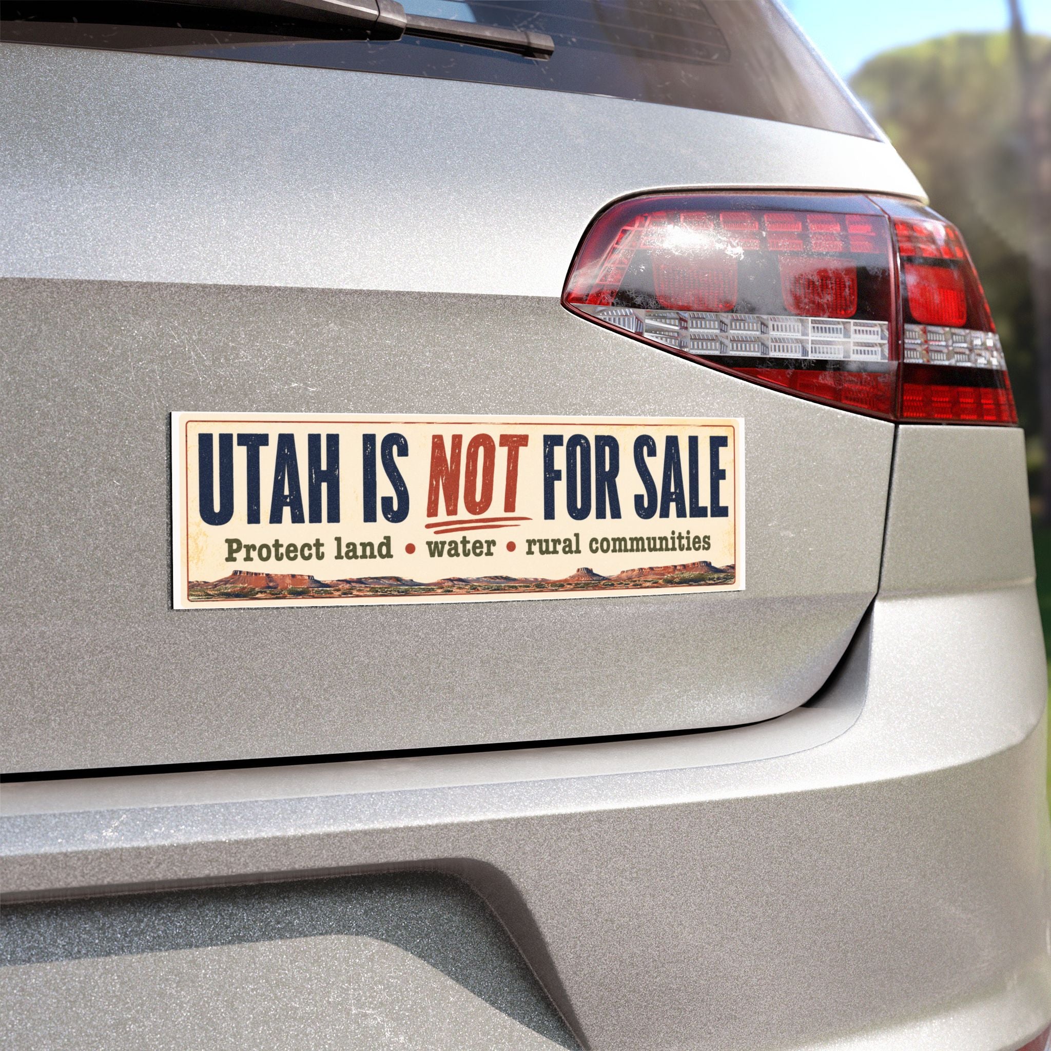 Utah Is NOT For Sale Car Magnet — Protect Land, Water & Rural Communities