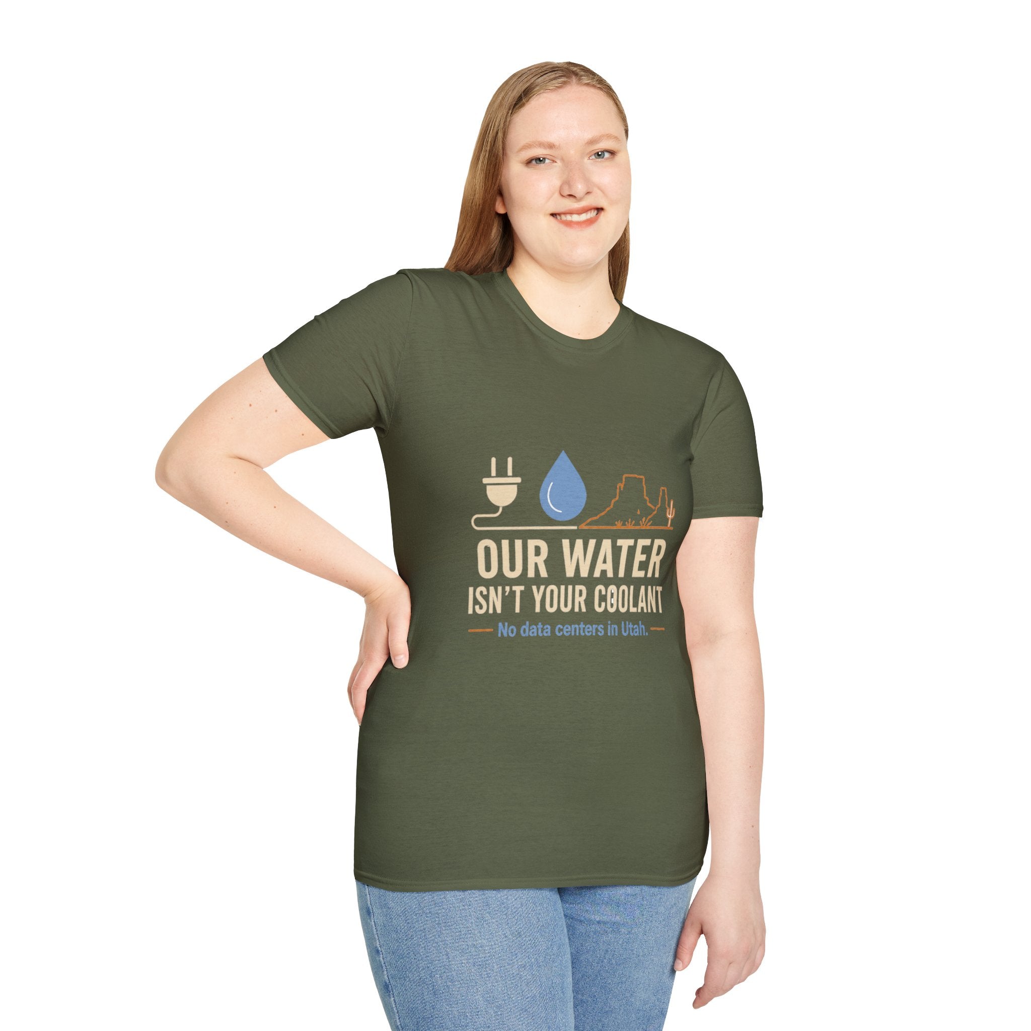 Our Water Isn't Your Coolant T-Shirt — Utah Water Rights Protest Tee